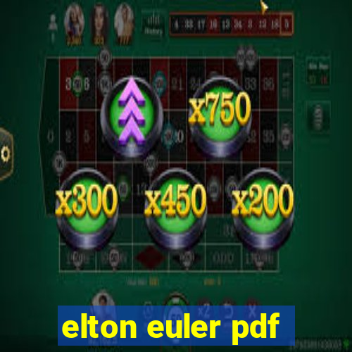 elton euler pdf